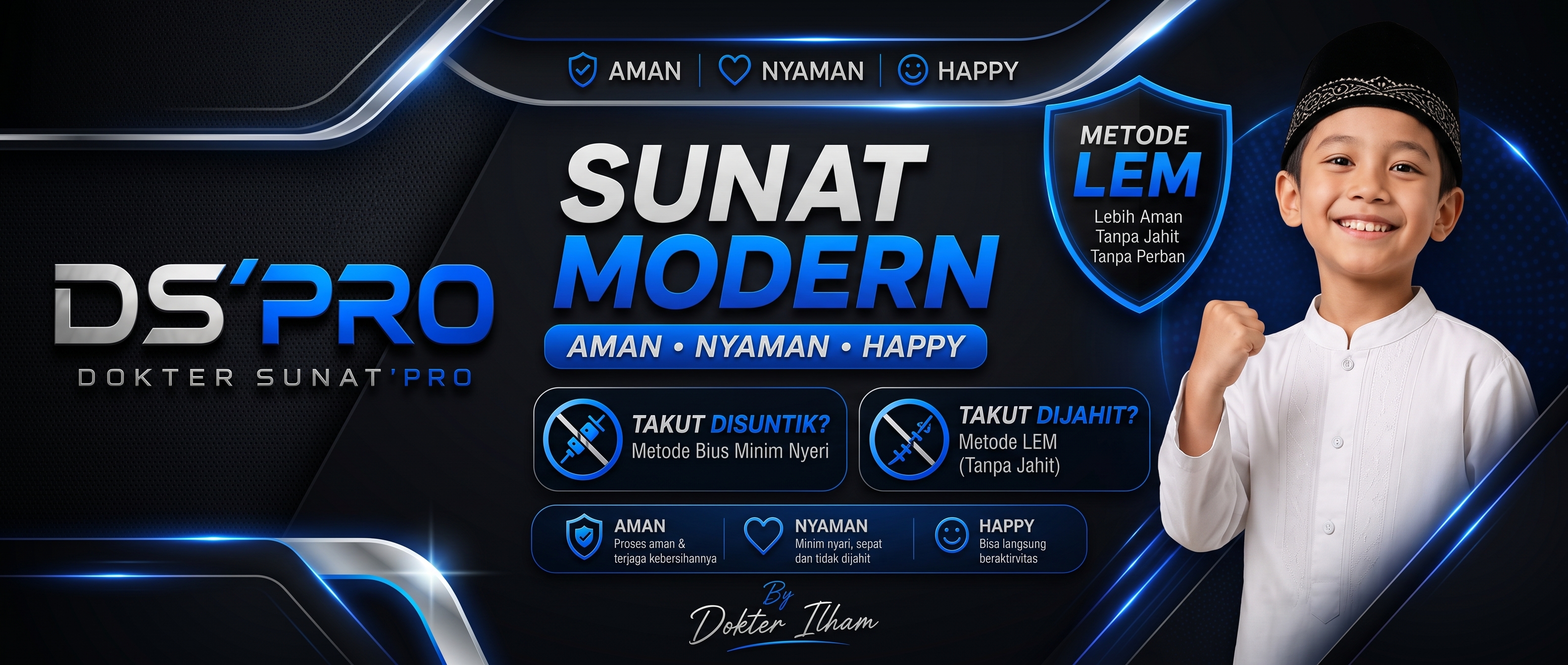 Sunat Modern DS'PRO Metode Lem Tanpa Jahit - Klinik dr. Priambodo Ilham